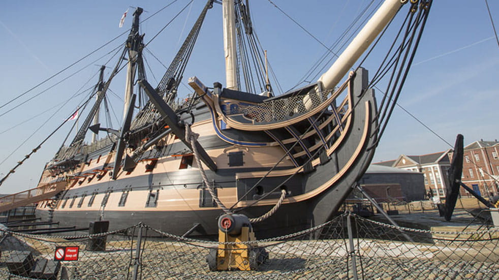 You'll see plenty of famous warships at Portsmoth Historic Dock